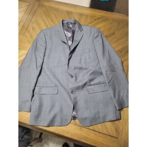 Marc Anthony Mens 46R Gray Pinstripe‎ Wool Blend Suit Jacket Blazer